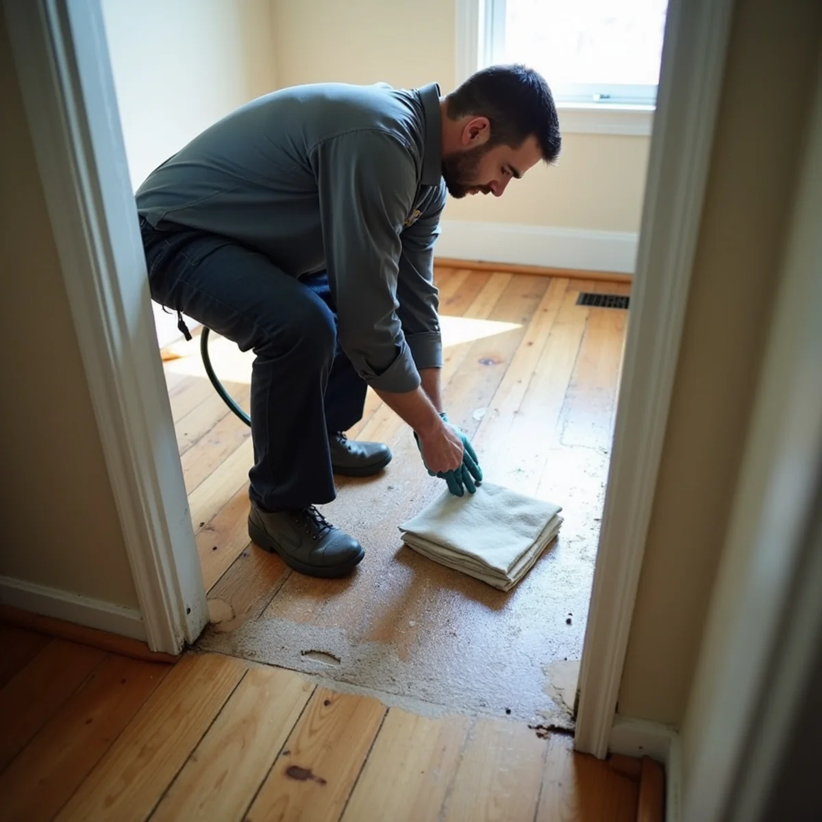 Multi-Family & Apartment Water Damage in progress by an IICRC-certified technician in a Daly City, CA home