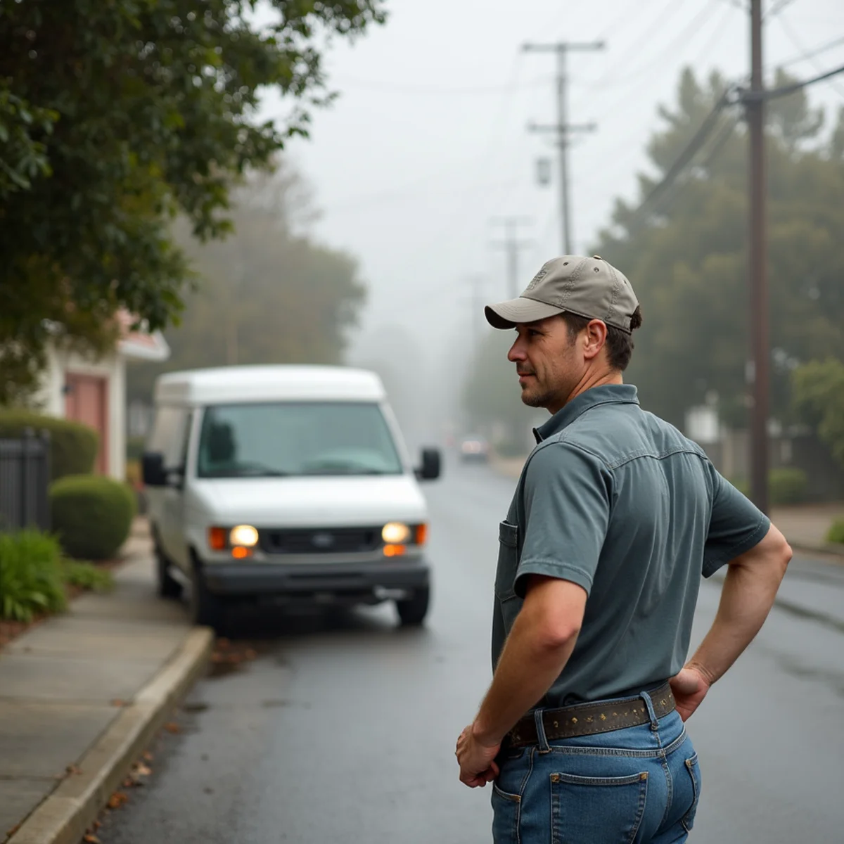Residential street in Broadmoor, CA served by Water Damage Daly City