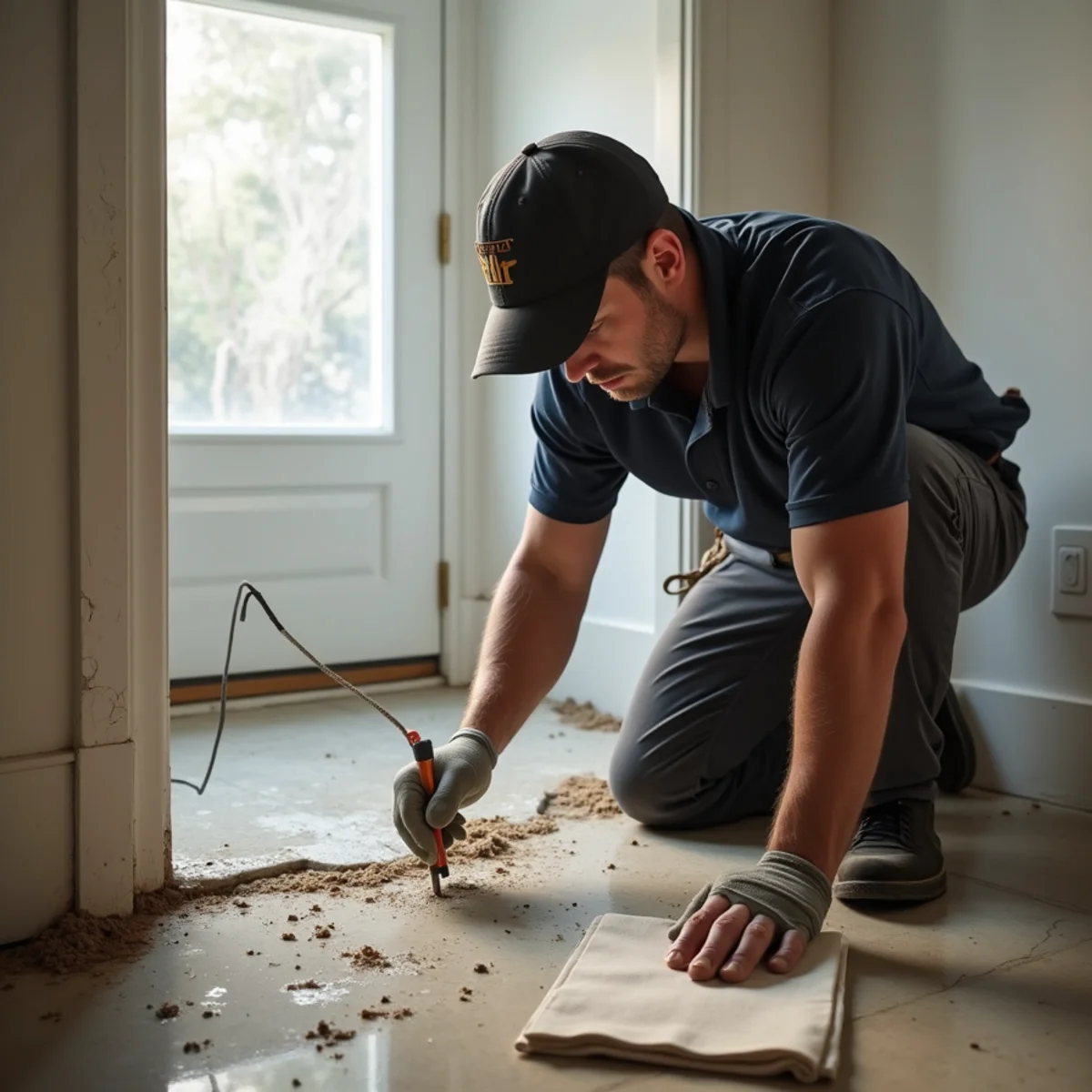 Condo & Townhouse Water Damage in progress by an IICRC-certified technician in a Daly City, CA home