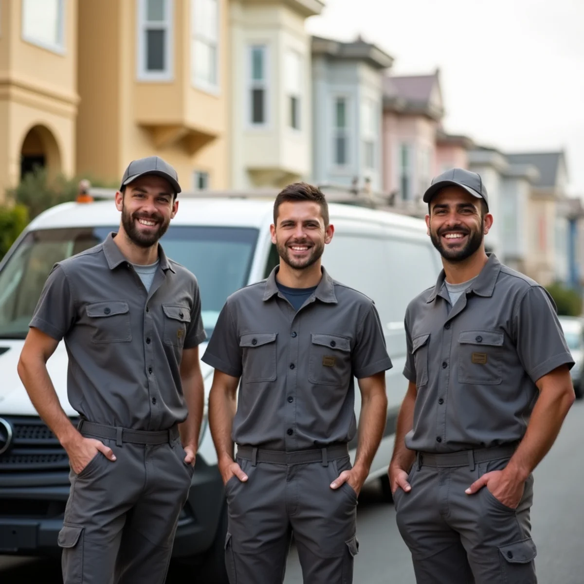 Local Water Damage Daly City restoration team beside their response van