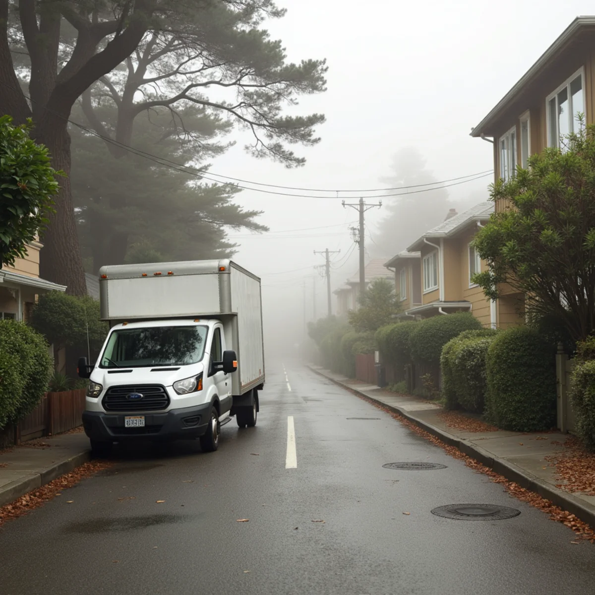 Residential street in Moss Beach, CA served by Water Damage Daly City