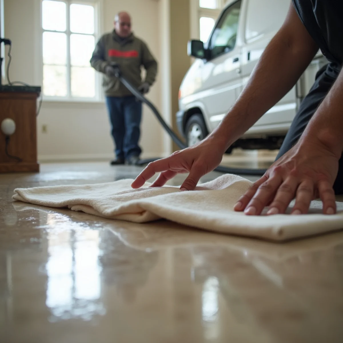Odor Removal & Deodorization in progress by an IICRC-certified technician in a Daly City, CA home