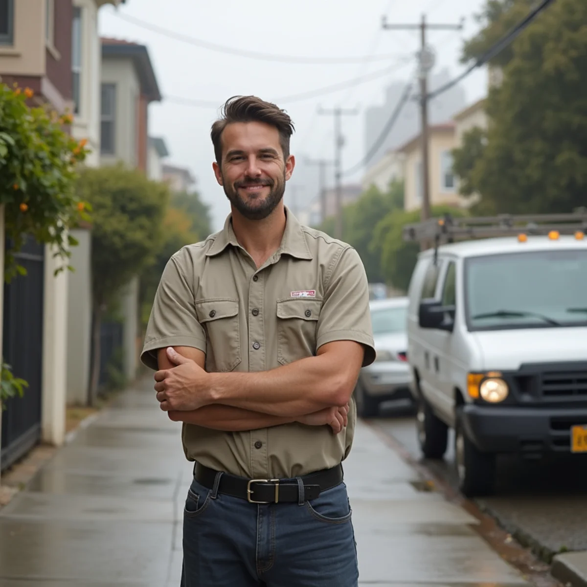 Residential street in Original Daly City, Daly City served by Water Damage Daly City