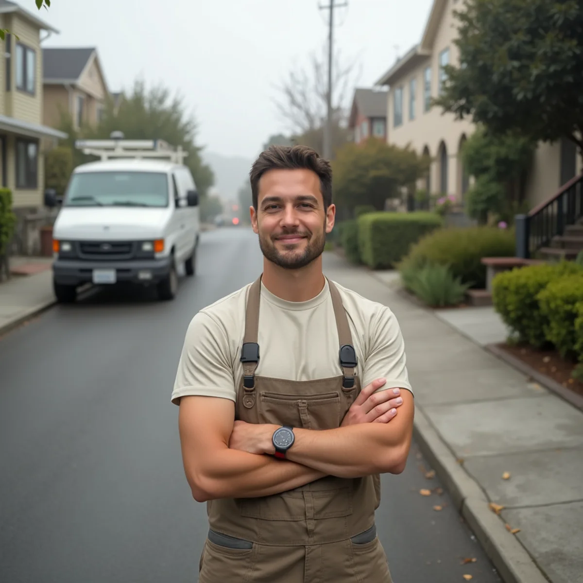 Residential street in San Francisco, CA served by Water Damage Daly City