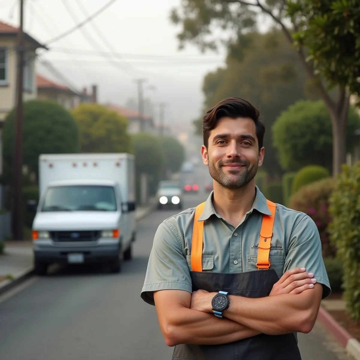 Residential street in South San Francisco, CA served by Water Damage Daly City