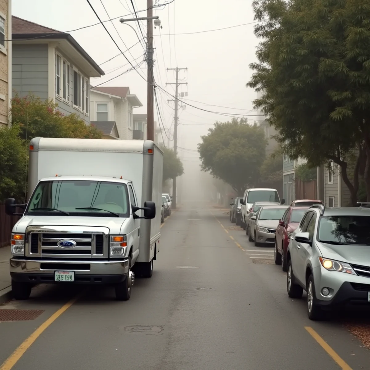 Residential street in Visitacion Valley, San Francisco served by Water Damage Daly City